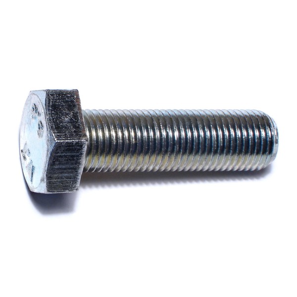 Midwest Fastener Class 8.8, M12-1.25 Hex Head Cap Screw, Zinc Plated Steel, 40 mm L, 25 PK 51360